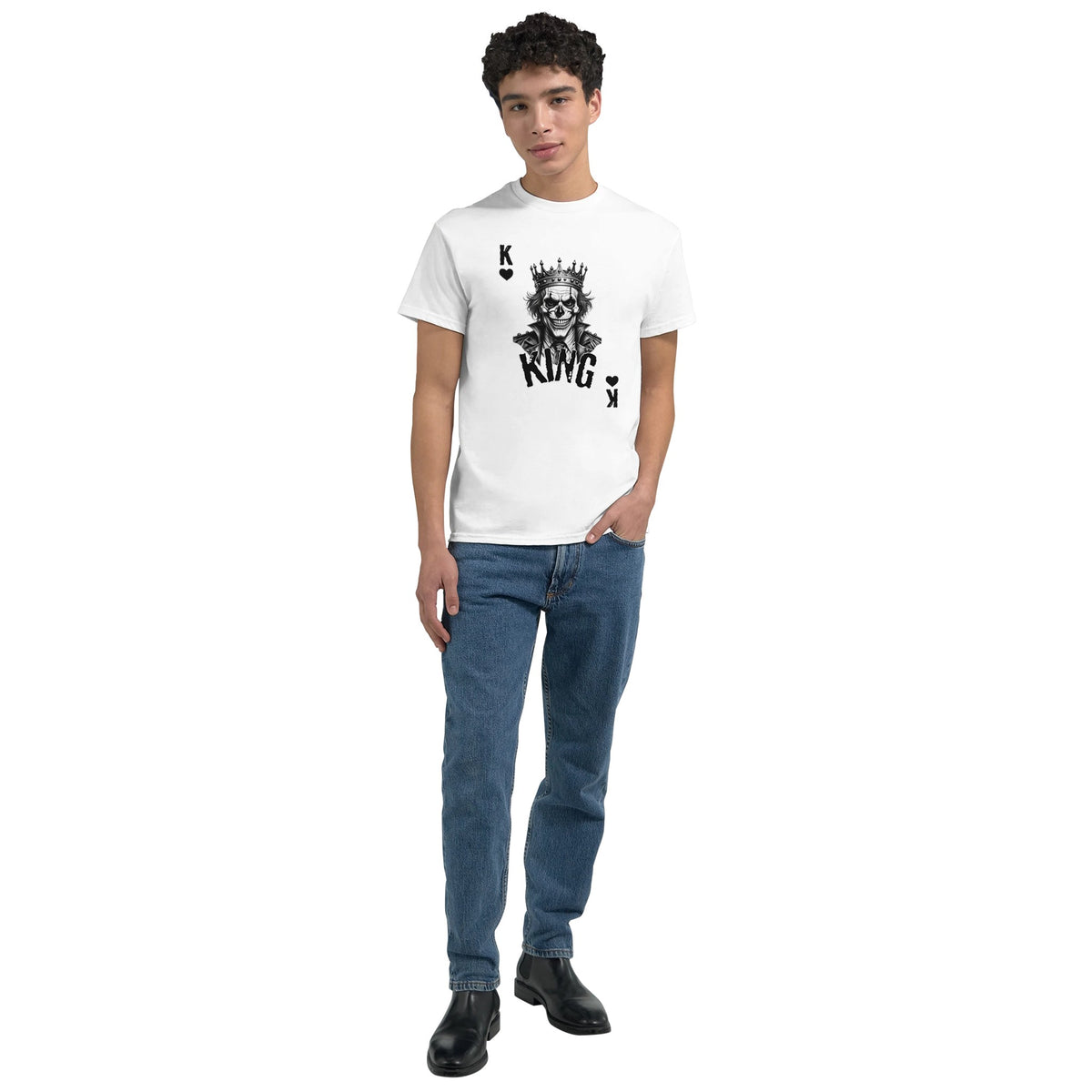 King skull graphic T-shirt product image