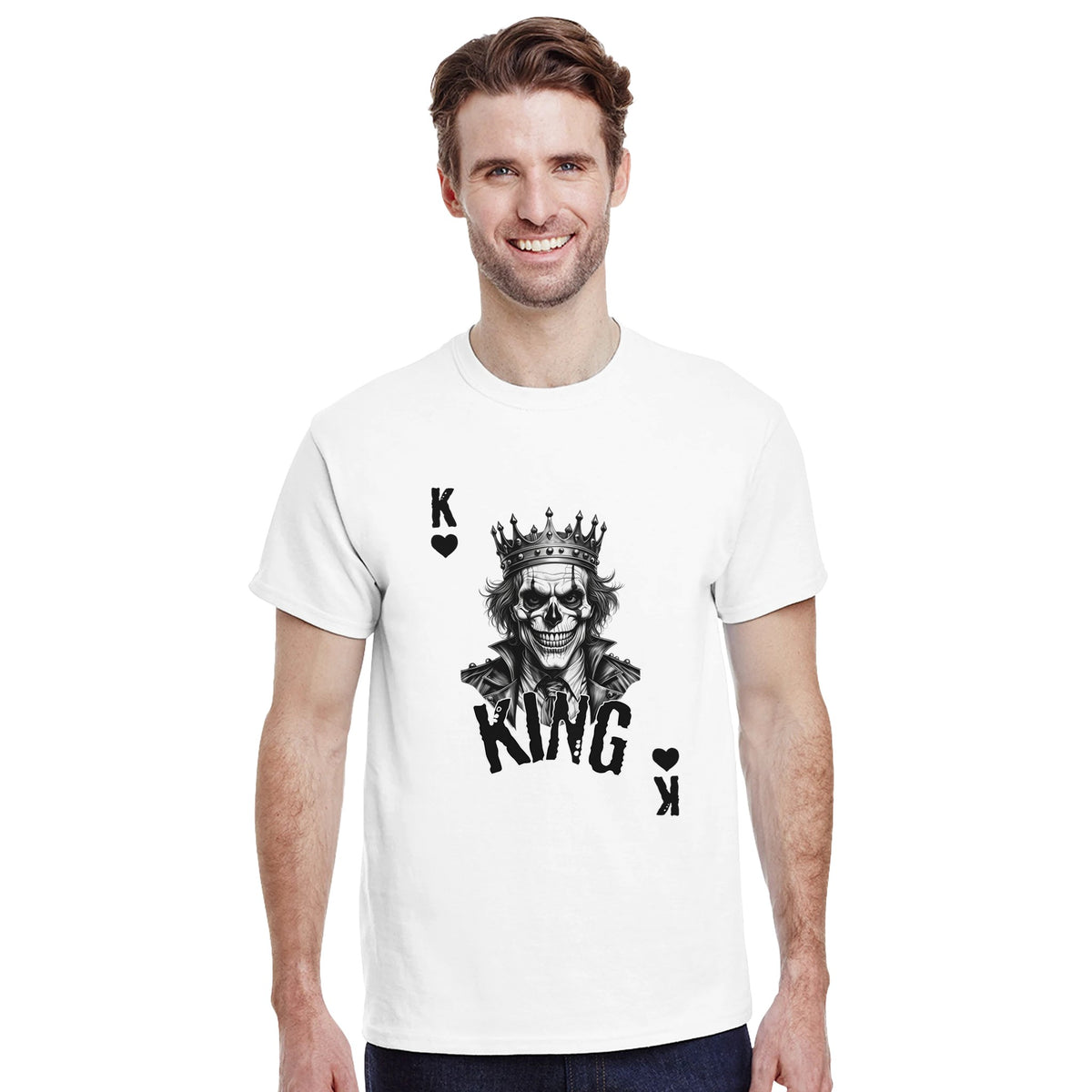 King skull graphic T-shirt product image
