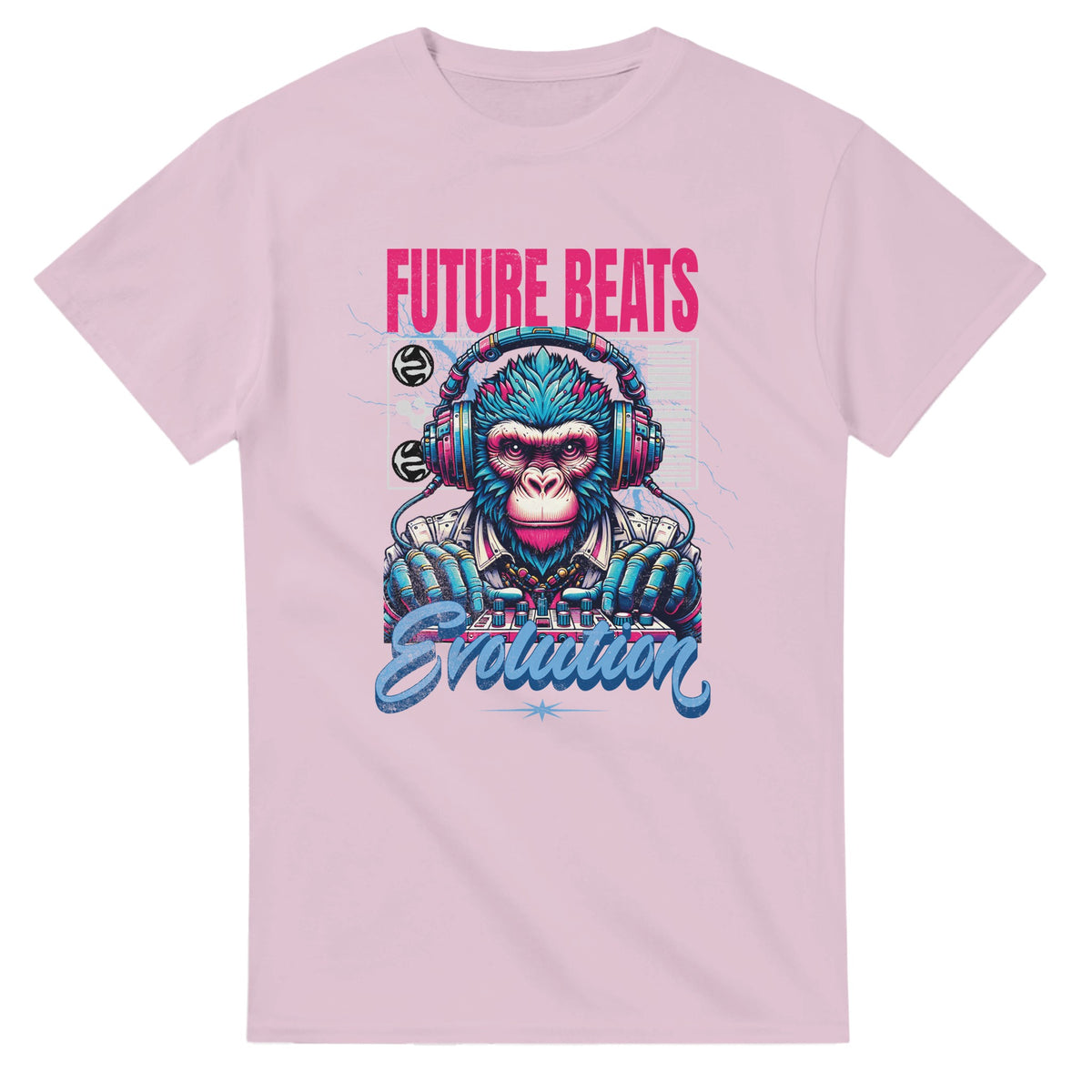 Monkey DJ graphic T-shirt product image