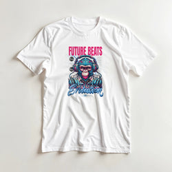 Monkey DJ graphic T-shirt product image