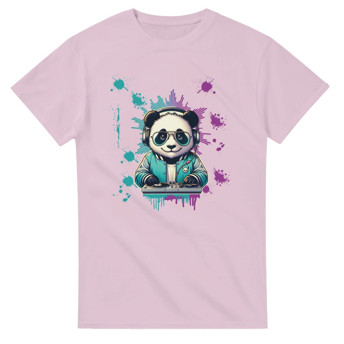 Panda DJ graphic T-shirt product image