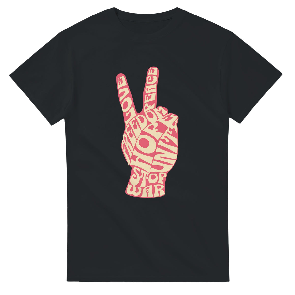 Peace sign graphic T-shirt product image