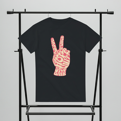 Peace sign graphic T-shirt product image