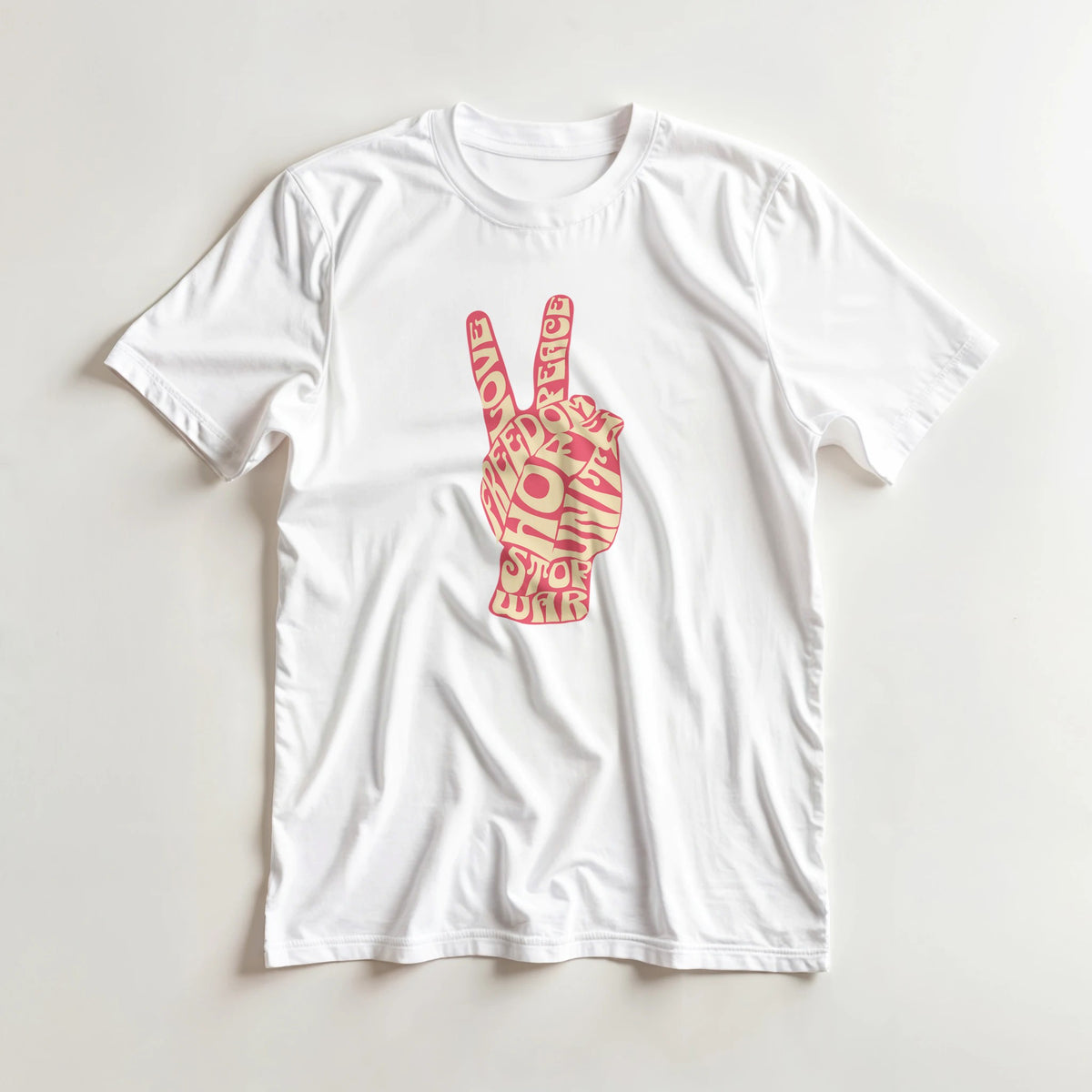 Peace sign graphic T-shirt product image