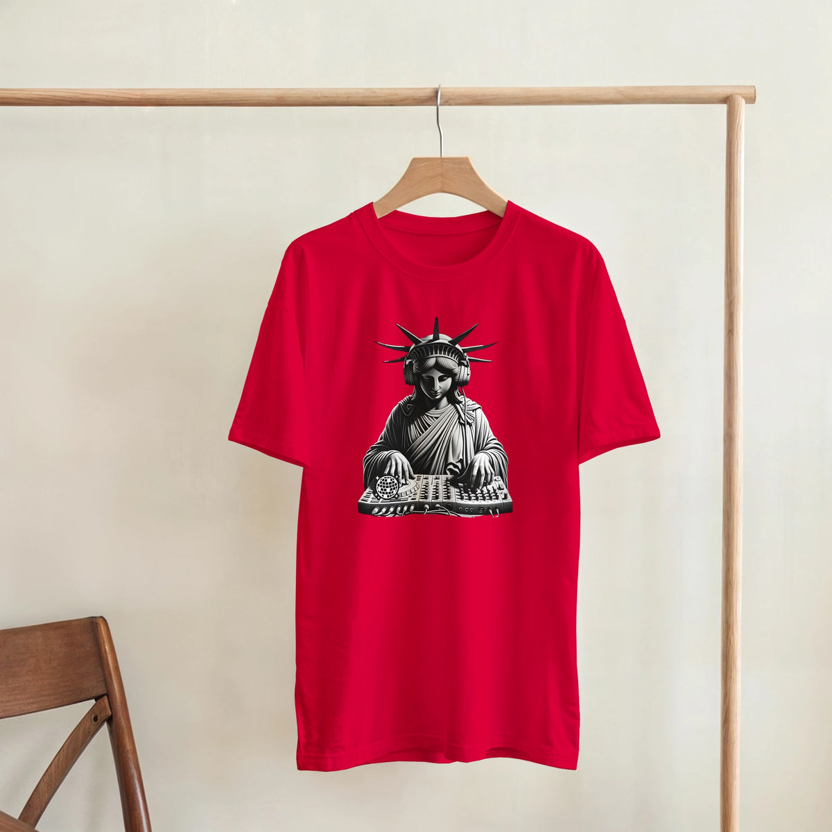 Statue of Liberty DJ graphic T-shirt product image