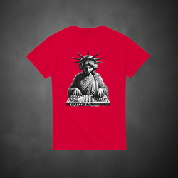 Statue of Liberty DJ graphic T-shirt product image
